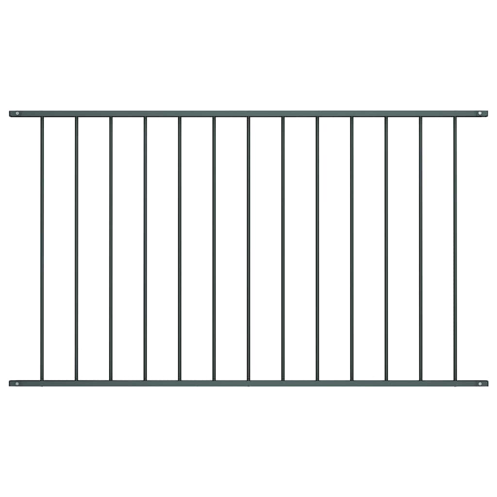 Fence Panel Powder-coated Steel 1.7x0.75 m Anthracite