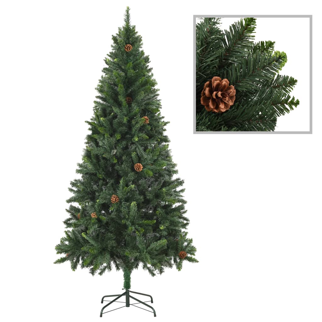 Briet Artificial Christmas Tree Pine Cones Green 180cm