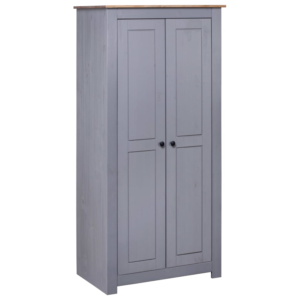 VERA 2 Door Wardrobe Grey - 80cm