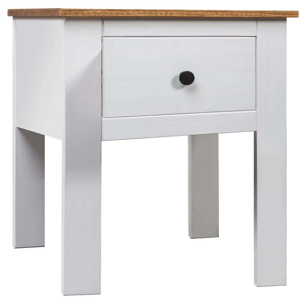 Bedside Table - DENTON Nightstand White 46cm