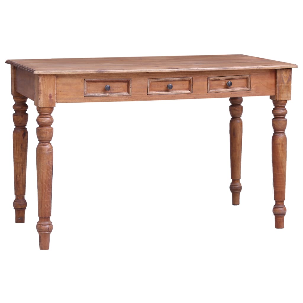 Desk with Drawers 117x57x75 cm Solid Reclaimed Wood