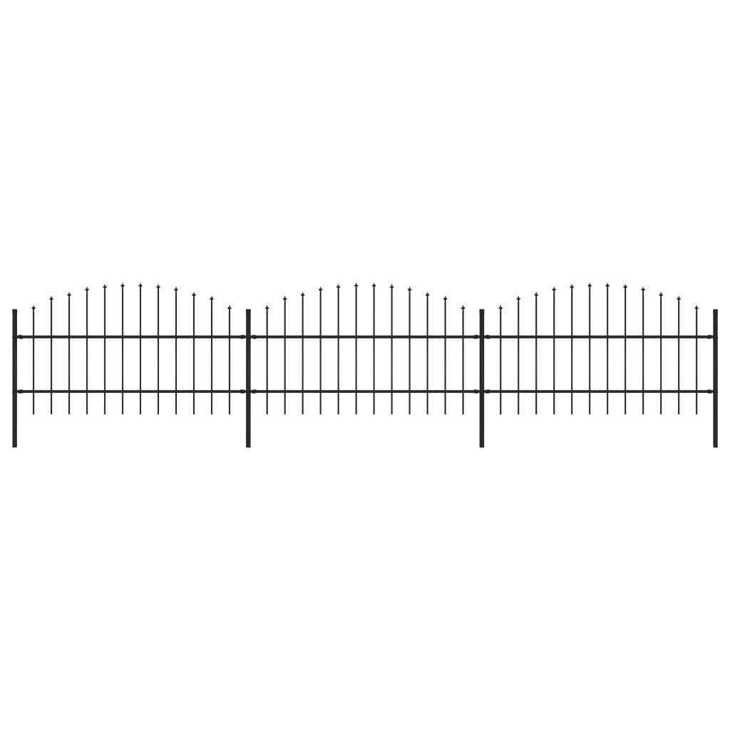 Garden Fence with Spear Top Steel
