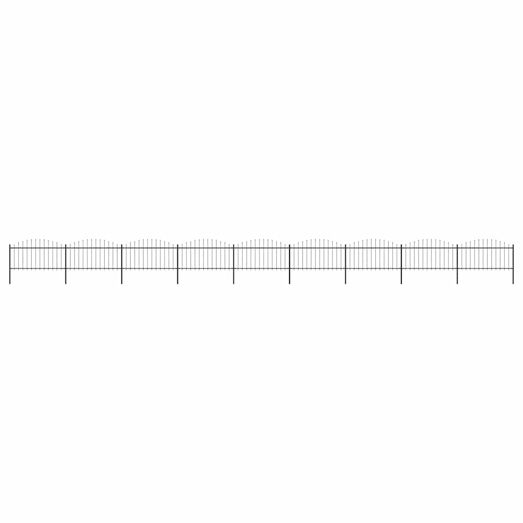 Garden Fence with Spear Top Steel