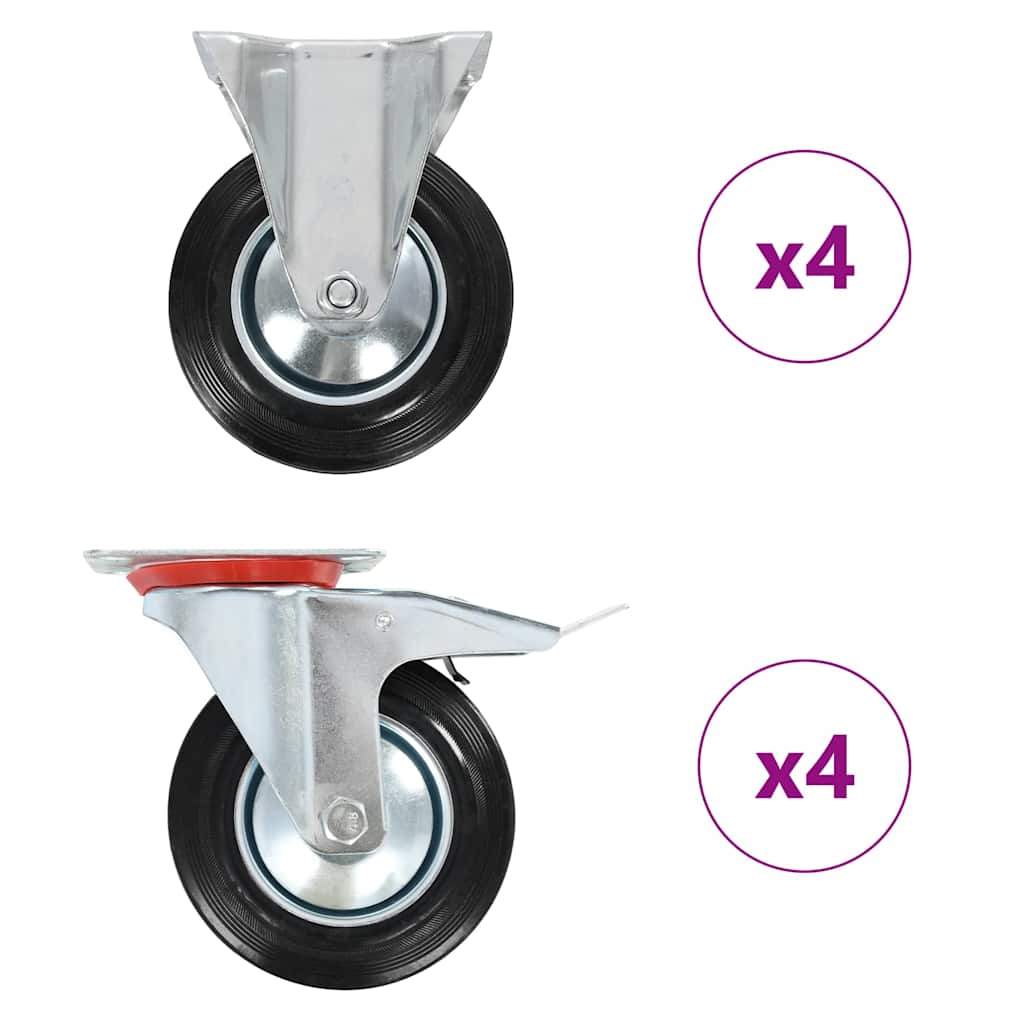 8 pcs Casters 160 mm