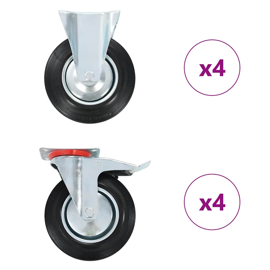 8 pcs Casters 200 mm