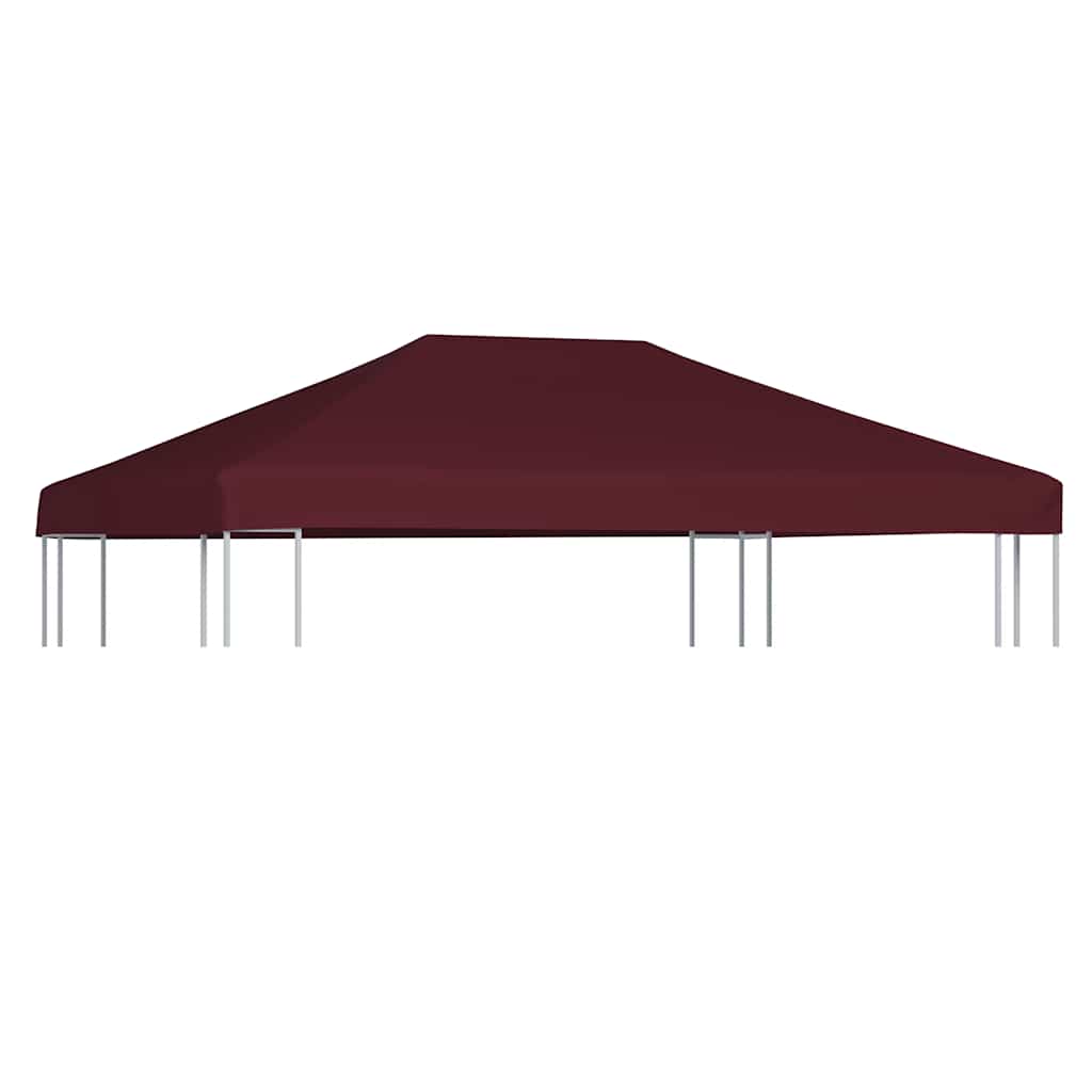 Gazebo Top Cover 310 g/m2 3x4 m Bordeaux
