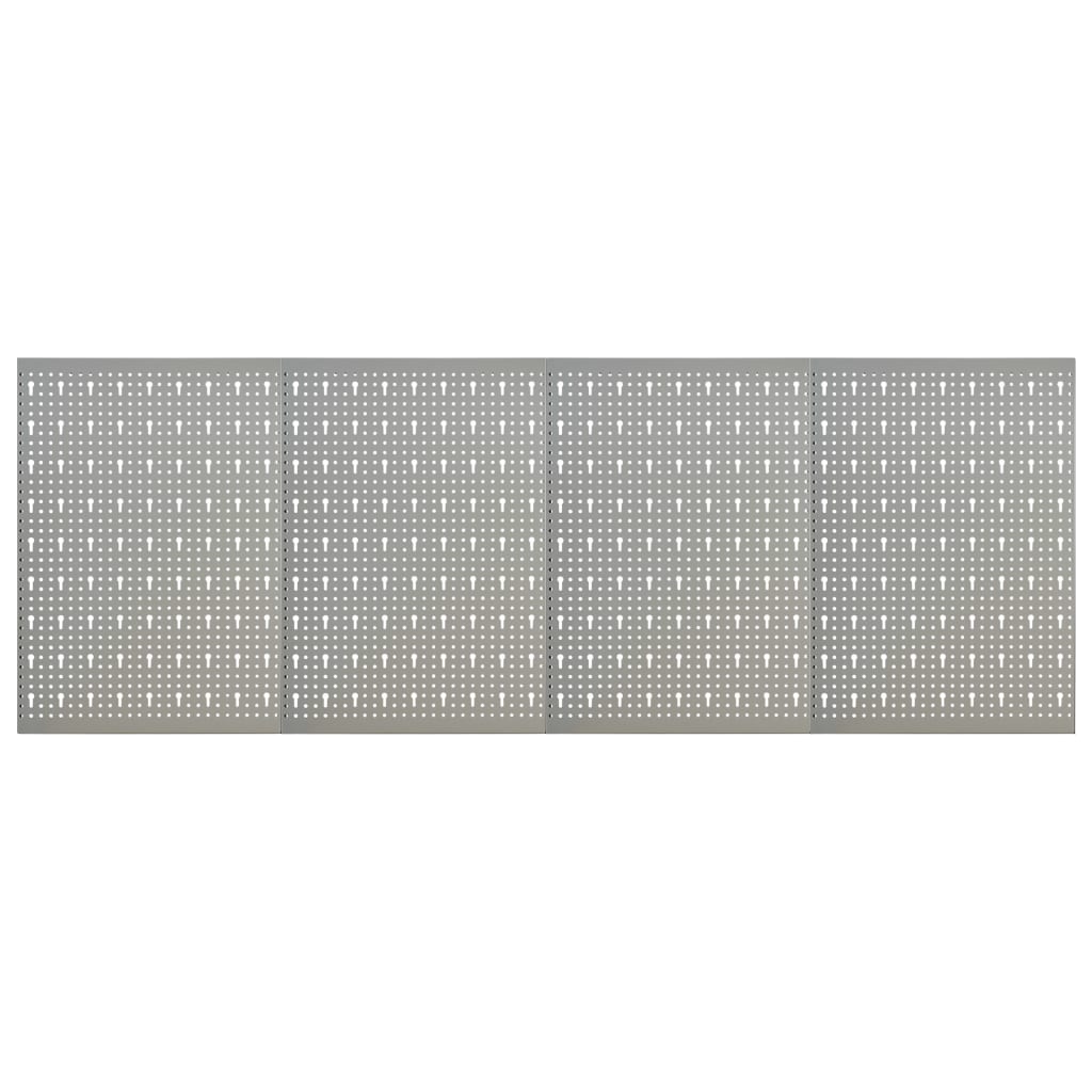 Wall-mounted Peg Boards 4 pcs 40x58 cm Steel