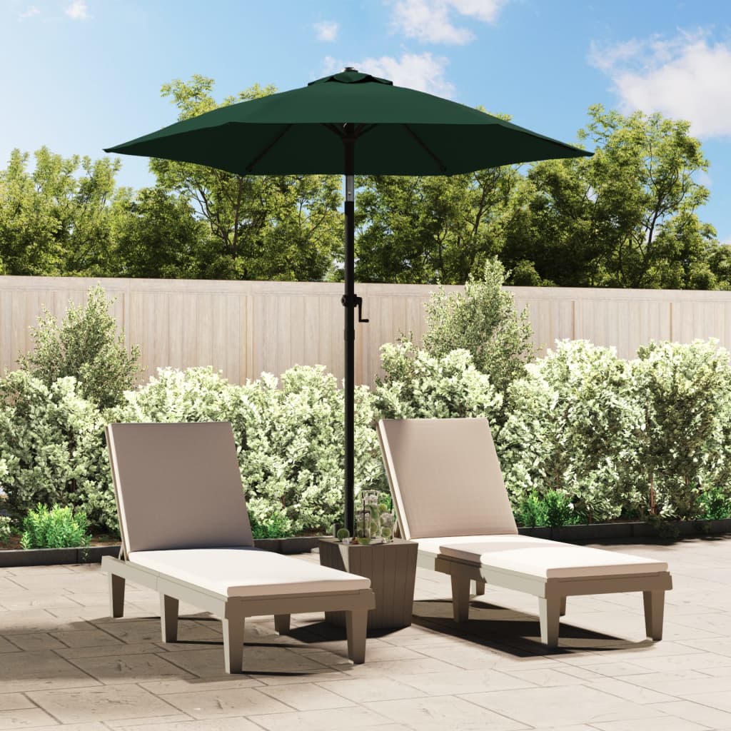 Parasol Green 200x224 cm Aluminium