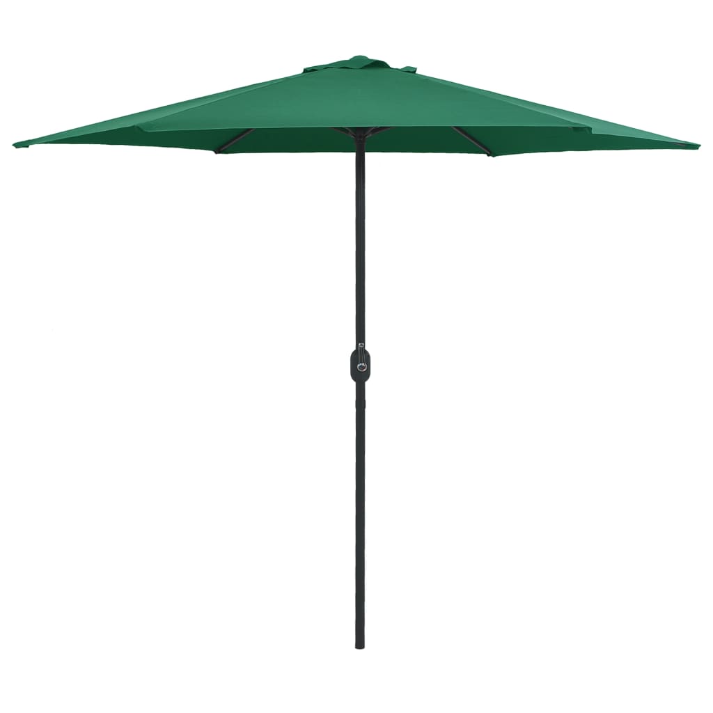 Outdoor Parasol with Aluminium Pole 270x246 cm Green