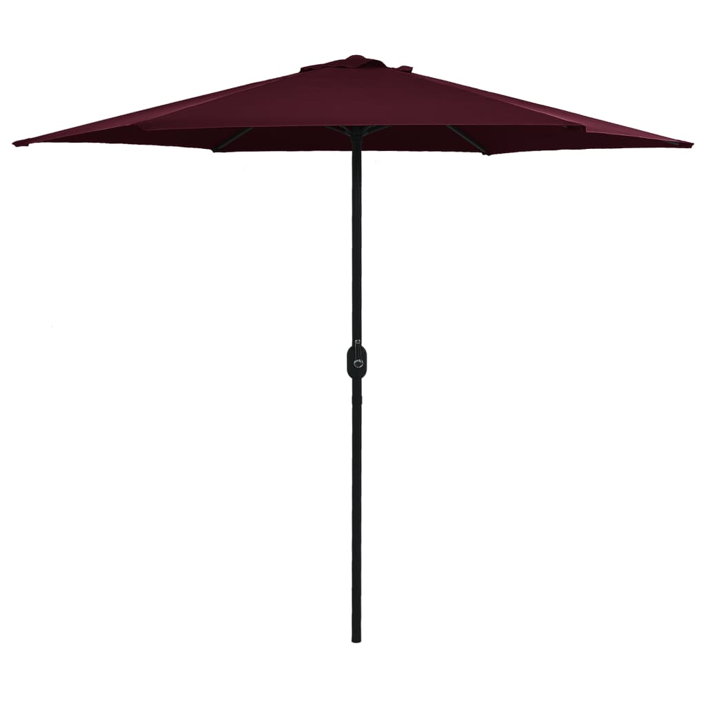 Outdoor Parasol with Aluminium Pole 270x246 cm Bordeaux Red