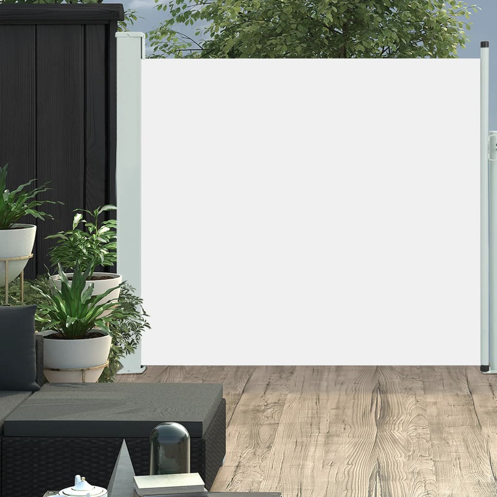 Patio Retractable Side Awning 170x300 cm Cream