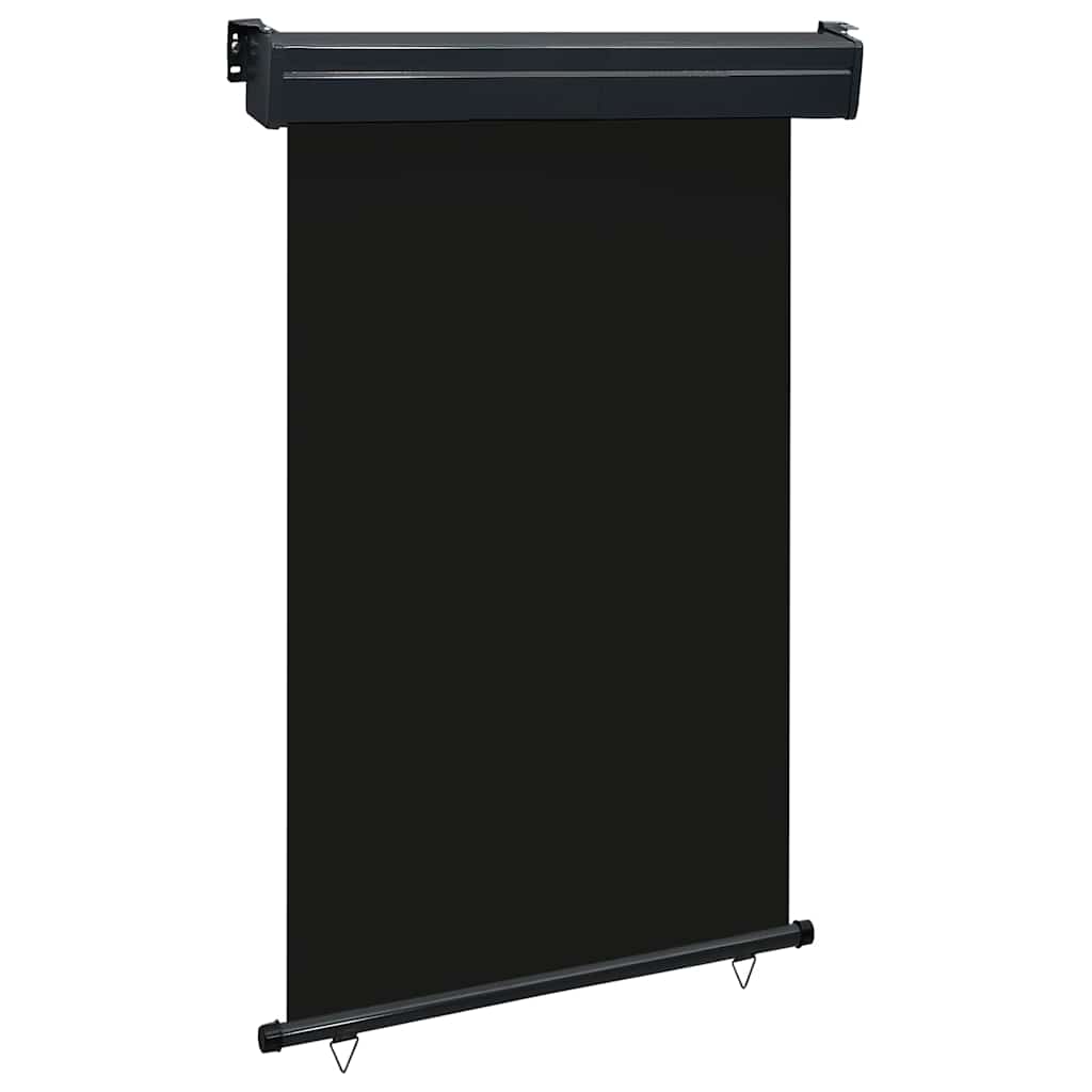 Balcony Side Awning 125x250 cm Black