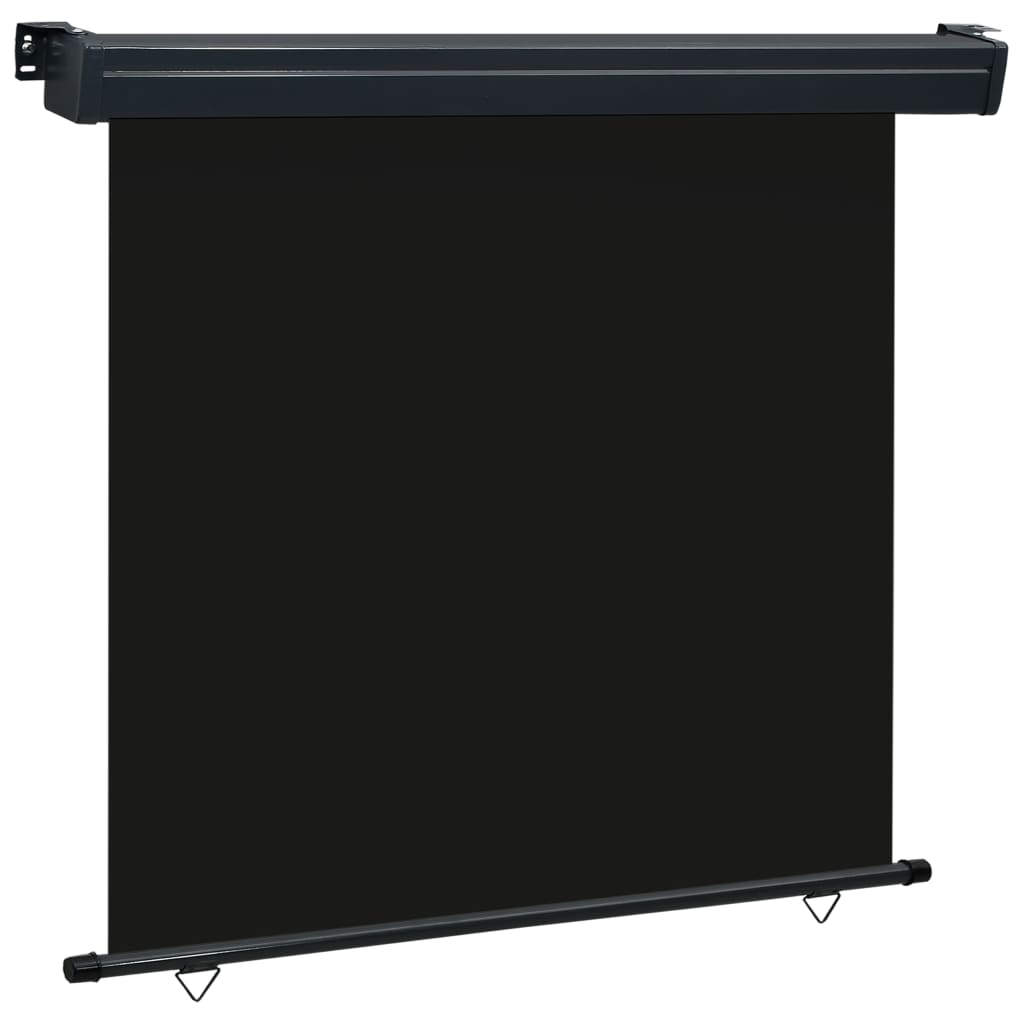 Balcony Side Awning 160x250 cm Black
