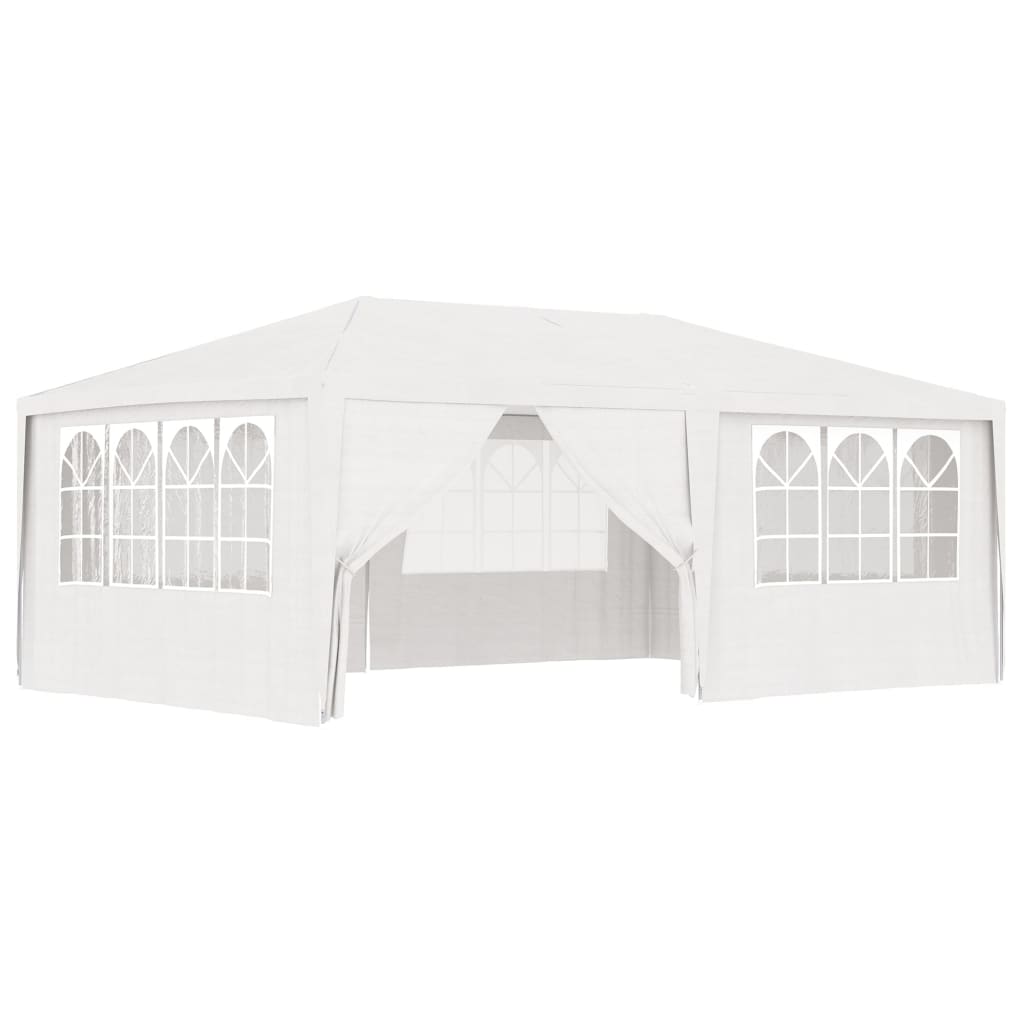 Professional Party Tent with Side Walls 4x6 m White 90 gm