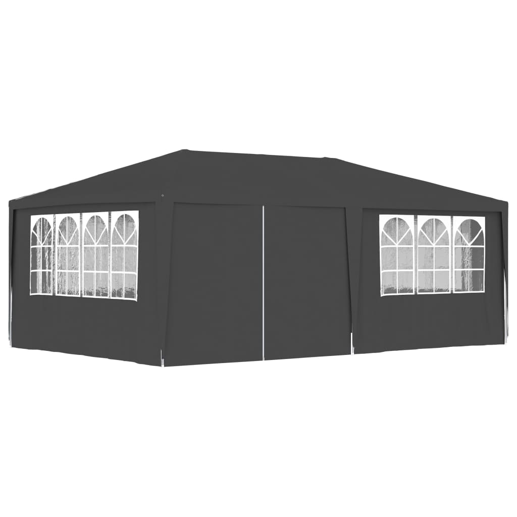 Professional Party Tent with Side Walls 4x6 m Anthracite 90 gm