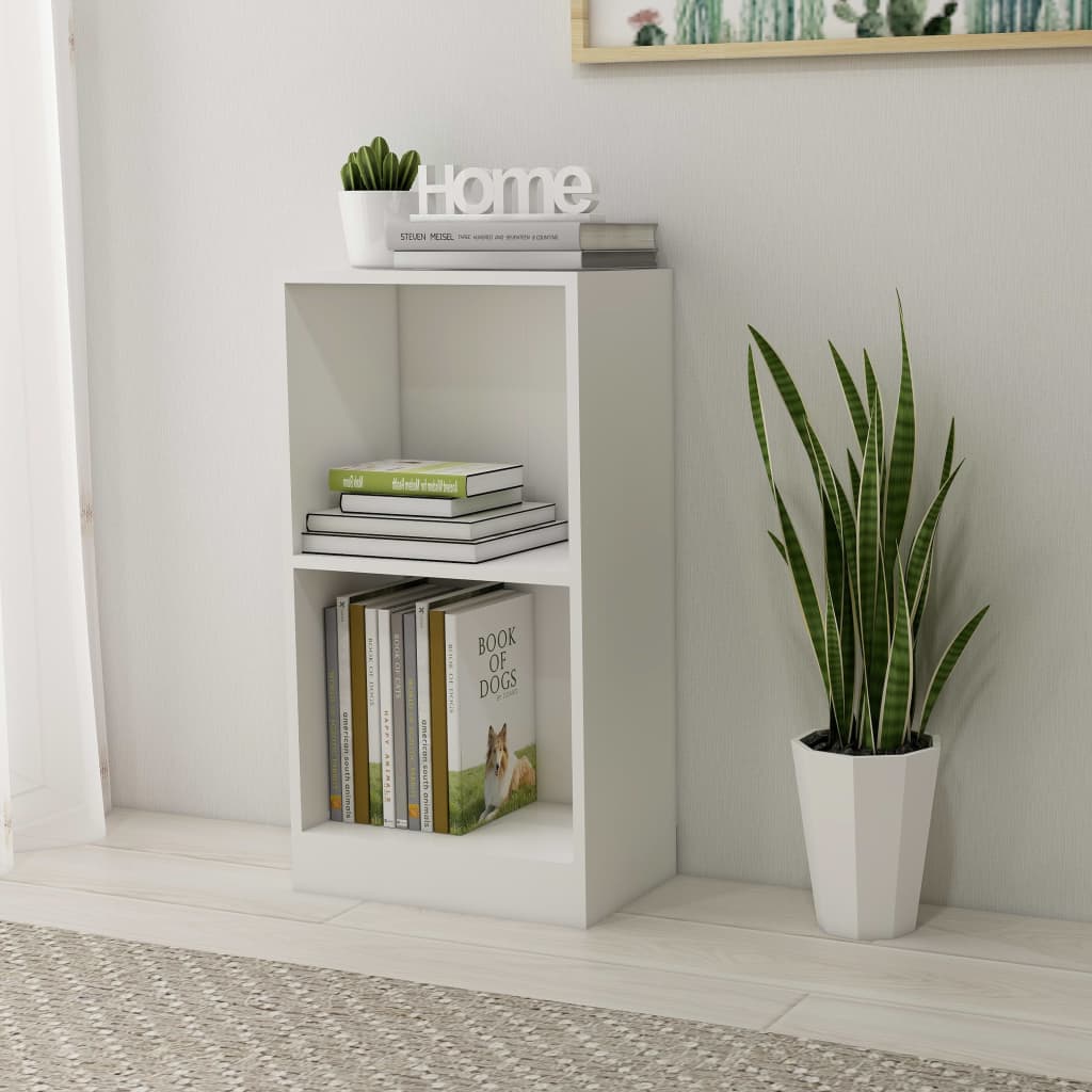Bookshelf White 40x24x75 cm Chipboard