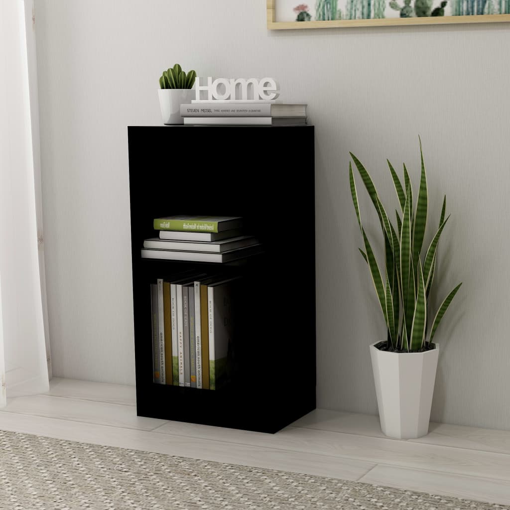 Bookshelf Black 40x24x75 cm Chipboard