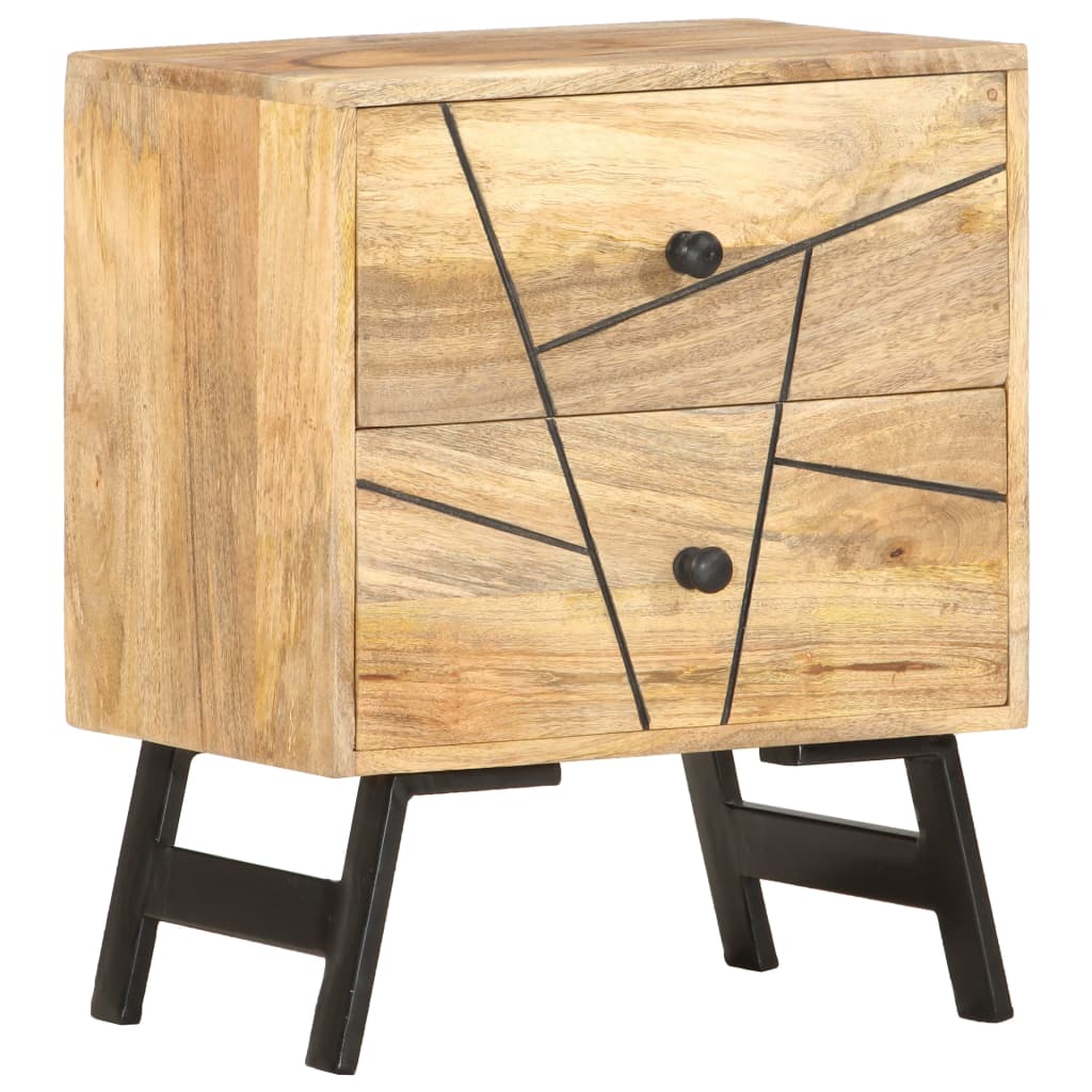 Bedside Table - ANCONA Serifos Nightstand Natural 40cm