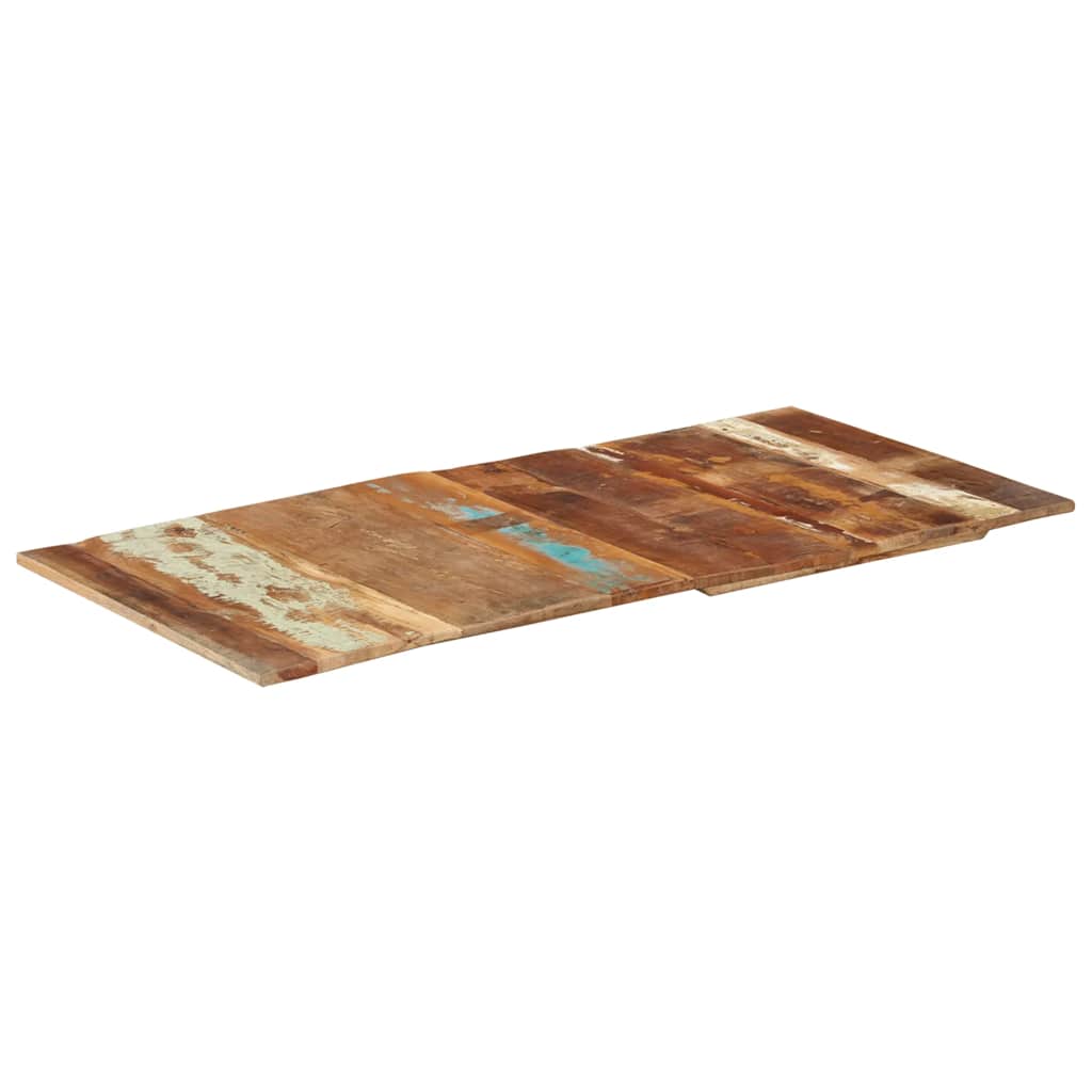 Rectangular Table Top 60x120 cm 15-16 mm Solid Reclaimed Wood