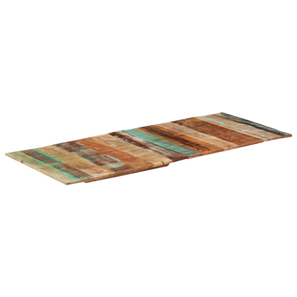 Rectangular Table Top 60x140 cm 15-16 mm Solid Reclaimed Wood