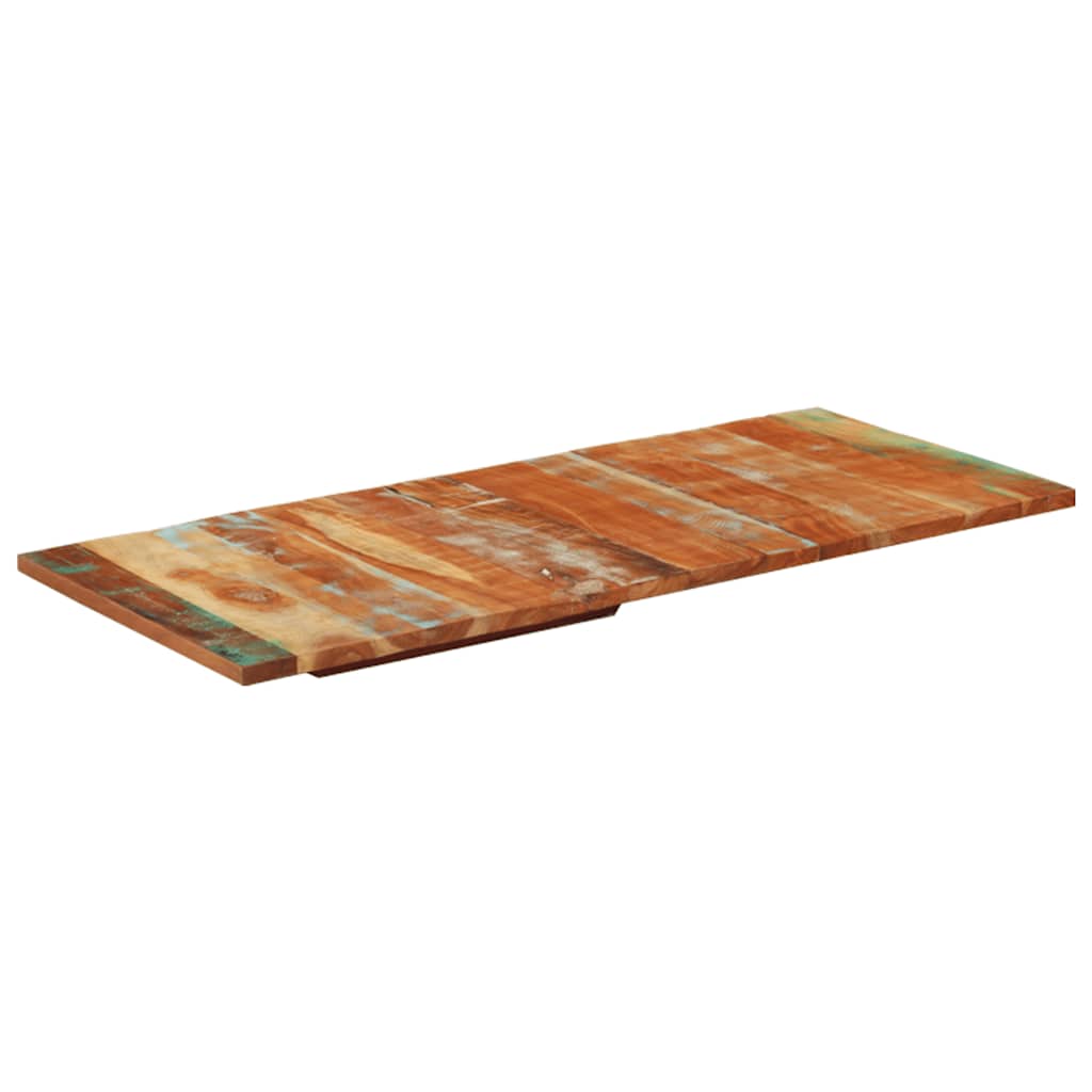 Rectangular Table Top 60x140 cm 25-27 mm Solid Reclaimed Wood