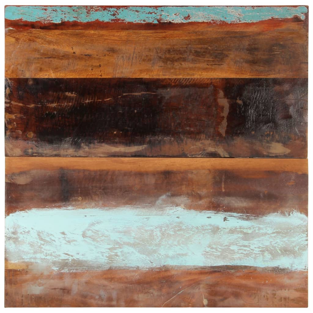 Square Table Top 80x80 cm 25-27 mm Solid Reclaimed Wood
