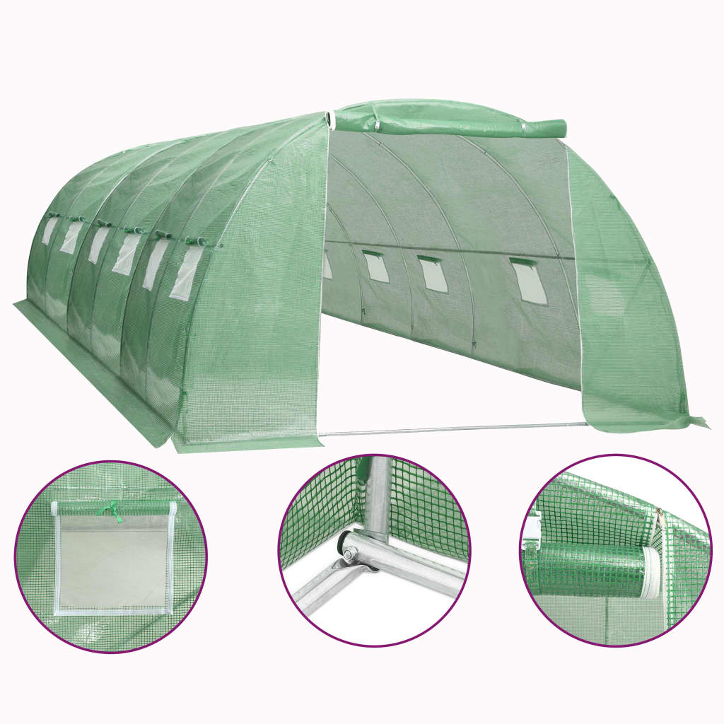 Greenhouse 24 mÂ² 6x4x2 m