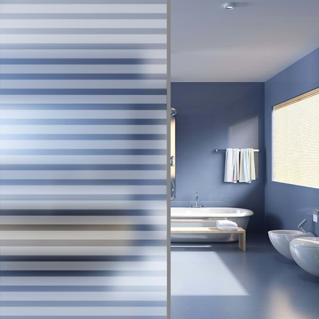 Frosted Privacy Window Film Adhesive Stripes 0.9x100 m