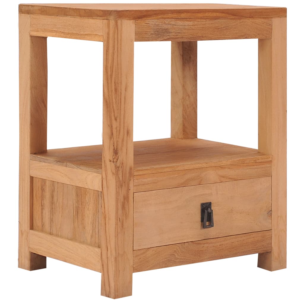 Bedside Table - CARDIFF Lux Nightstand Natural 40cm