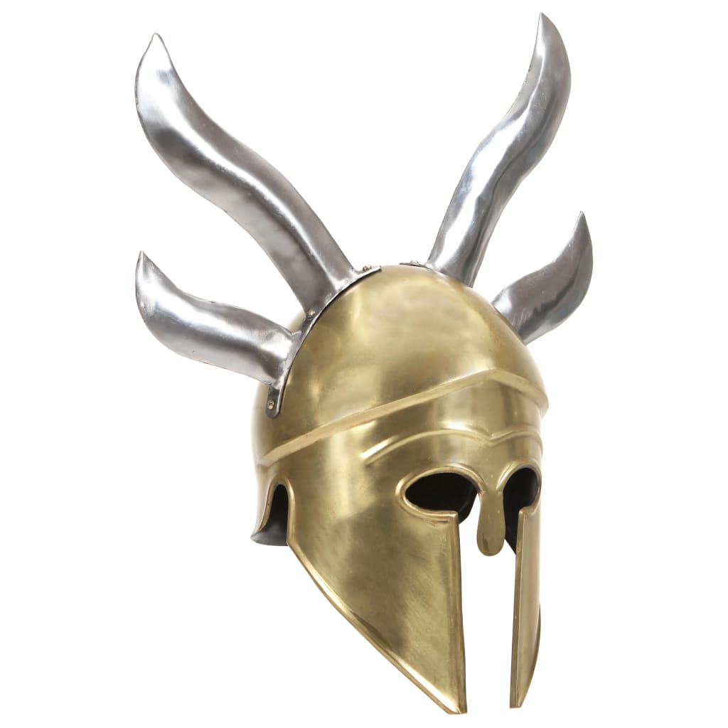 Morli Greek Warrior Helmet Antique Replica LARP Brass Steel