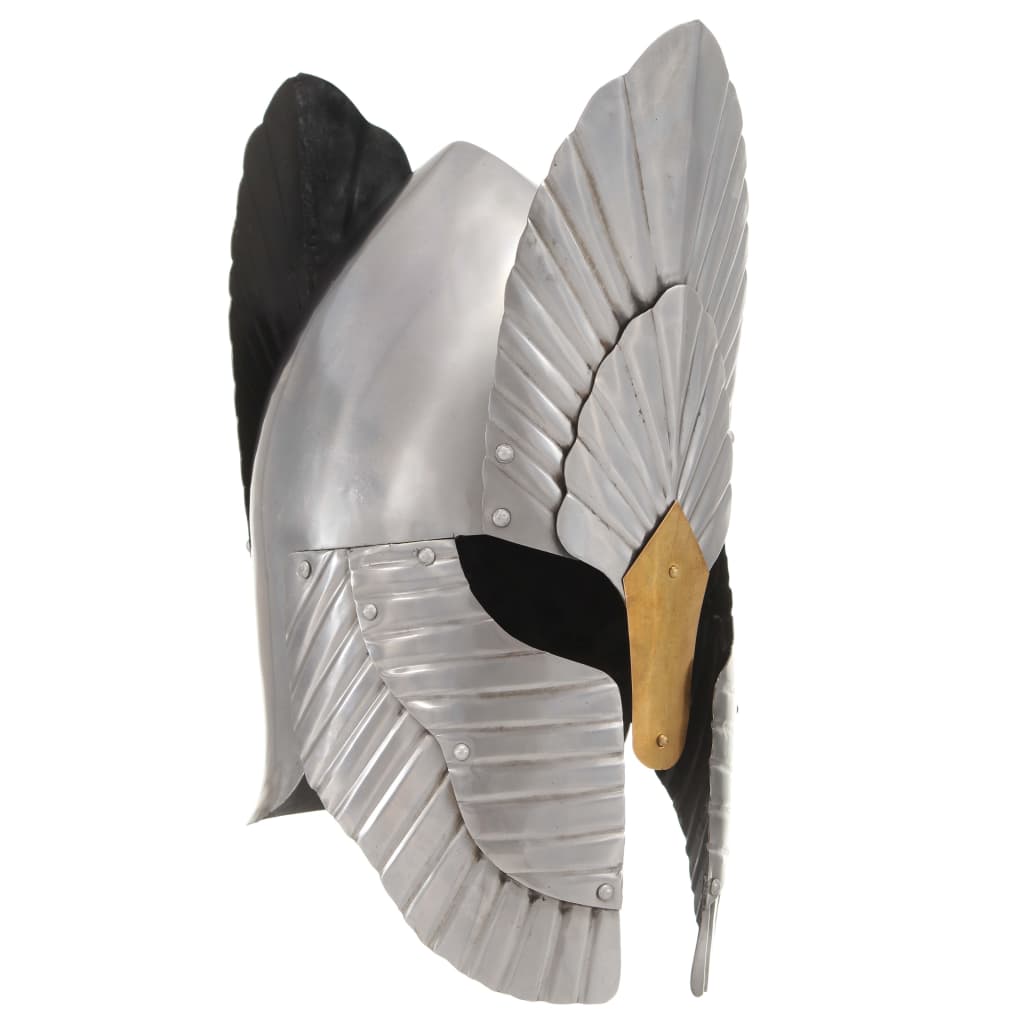 Morli Fantasy Medieval Knight Helmet Replica LARP Silver Steel