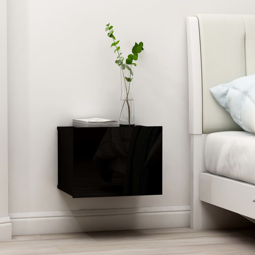 Bedside Table - ENNA Vex Nightstand Black 40cm