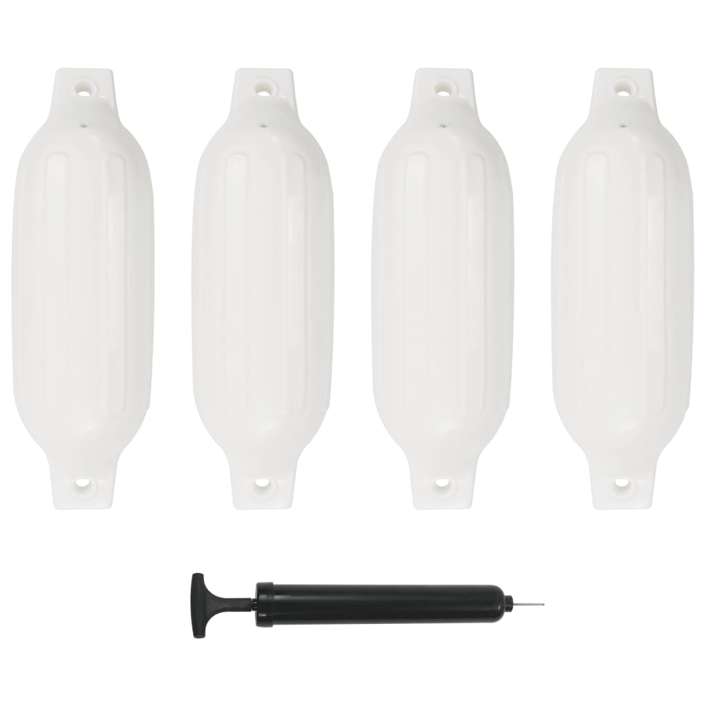 Boat Fender 4 Pcs White 41x11.5cm