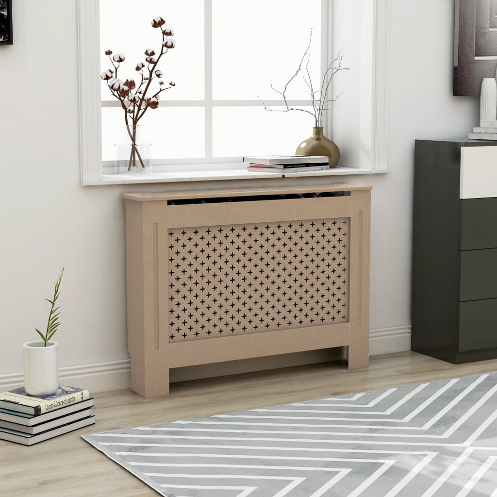 Radiator Cover 112x19x81.5 cm MDF