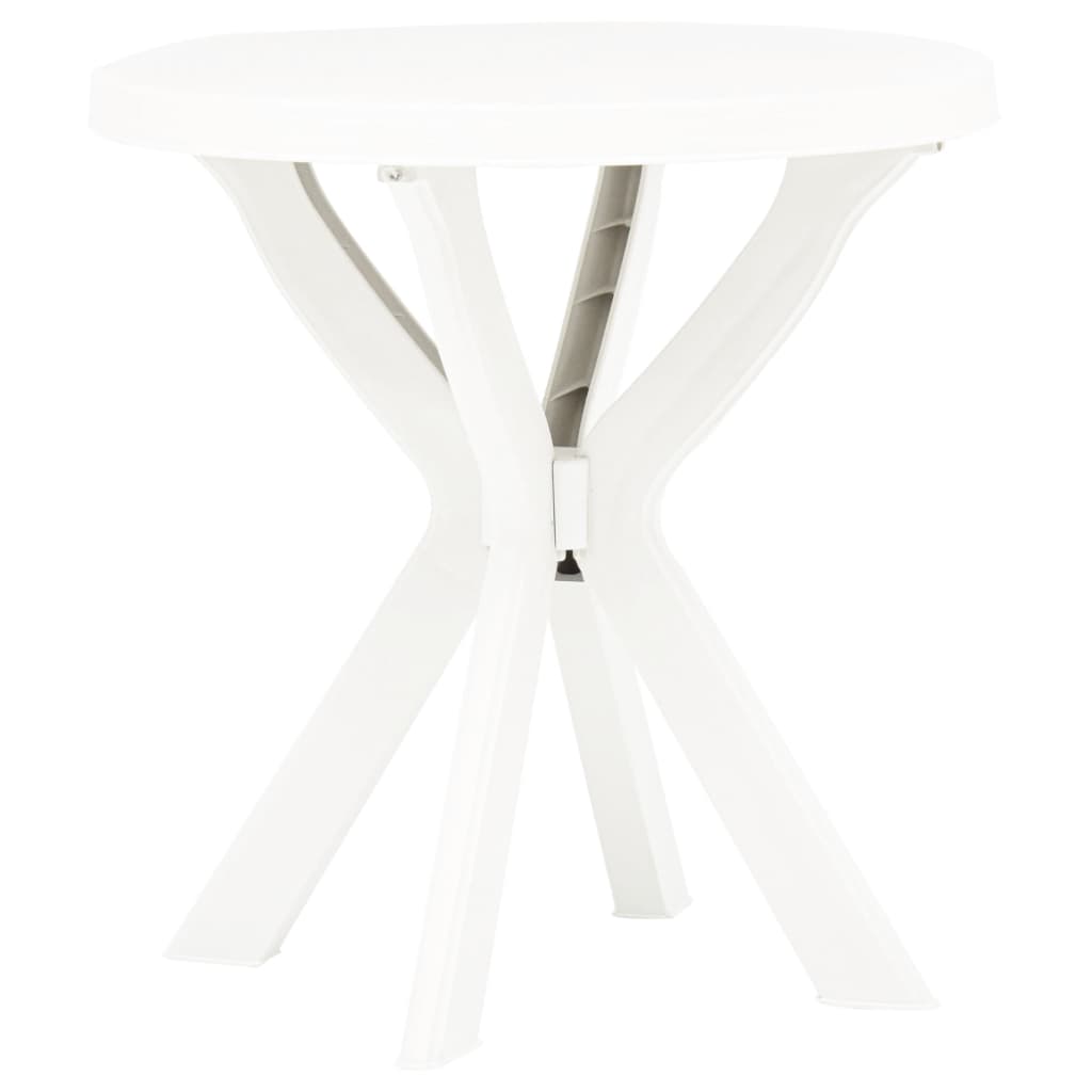 Bistro Table White Ã ̃70 cm Plastic