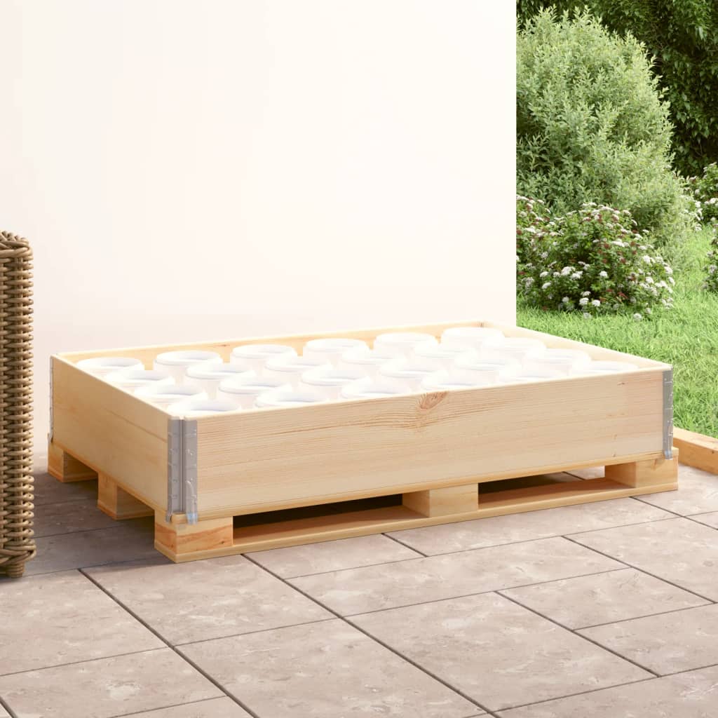 Pallet Collar 80x120cm Solid Pine Wood