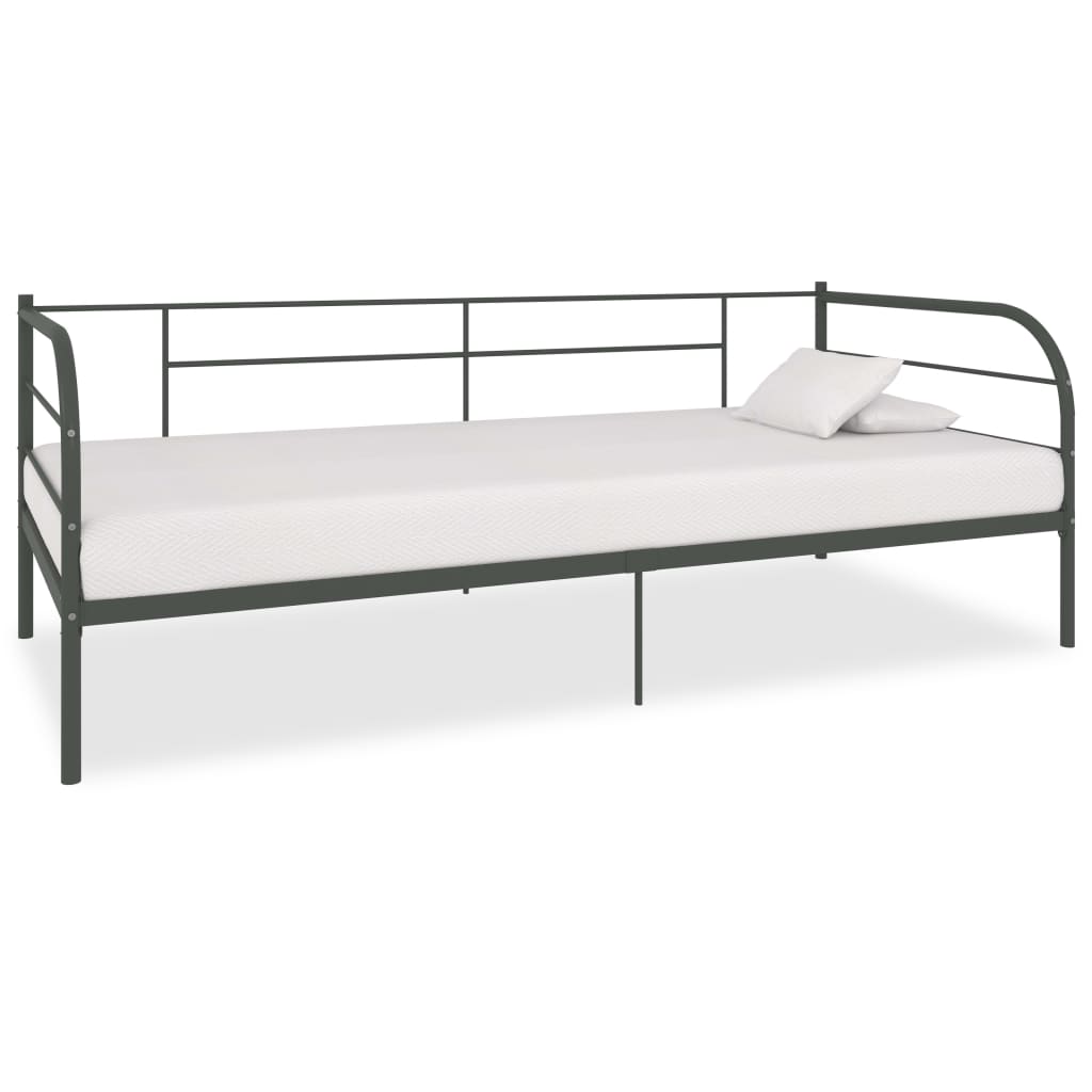 Daybed Frame Grey Metal 90x200 cm