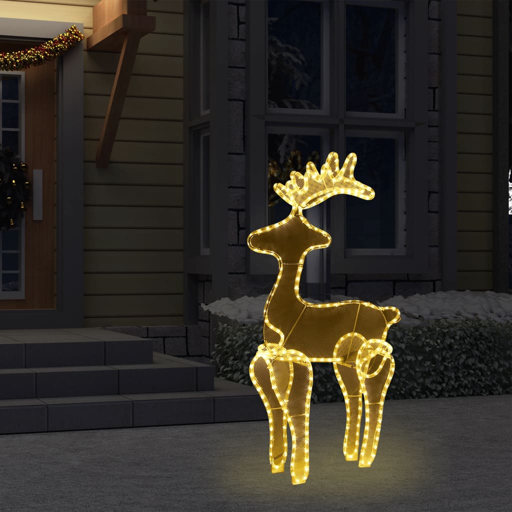 Roche Reindeer Decoration with Mesh 306 LEDs 60x24x89cm