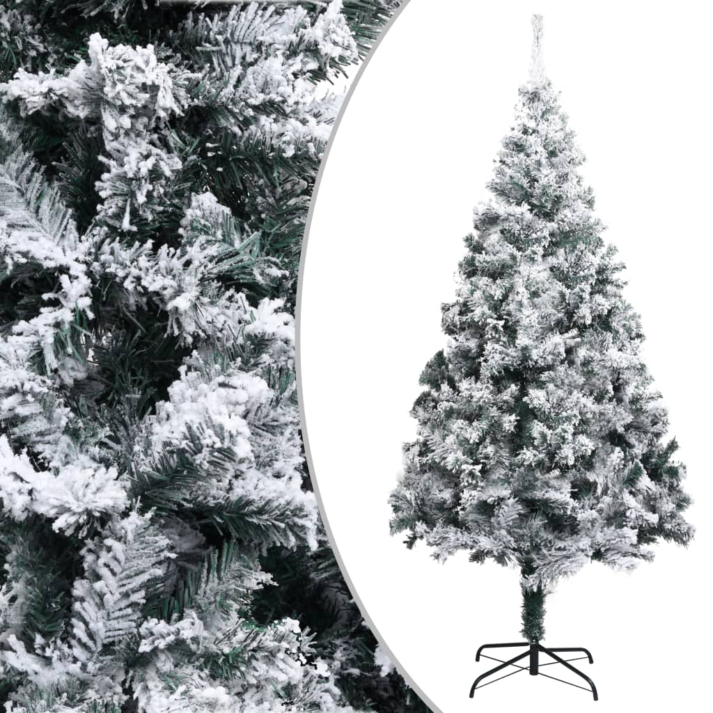 Liro Artificial Christmas Tree with Flocked Snow Green 240cm PVC