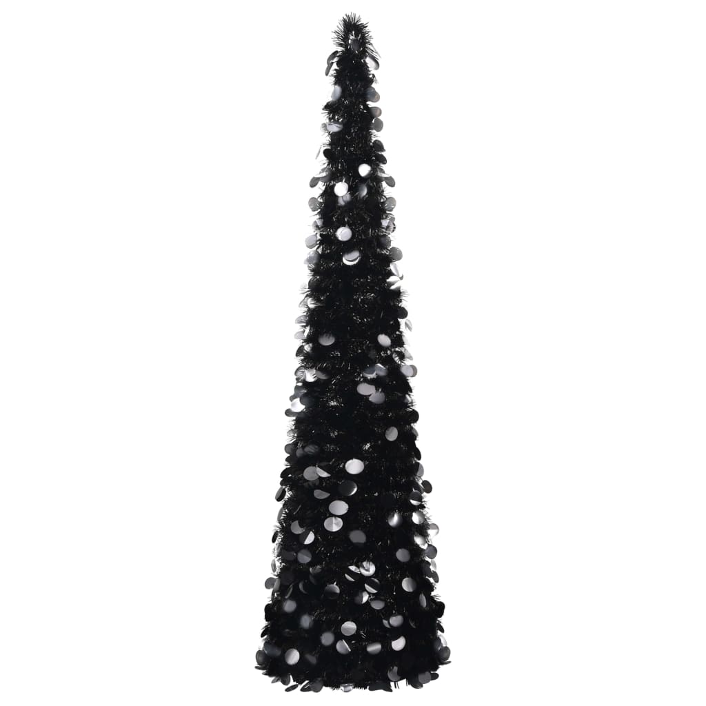 MERRIN 150cm Pop-up Artificial Christmas Tree - Black