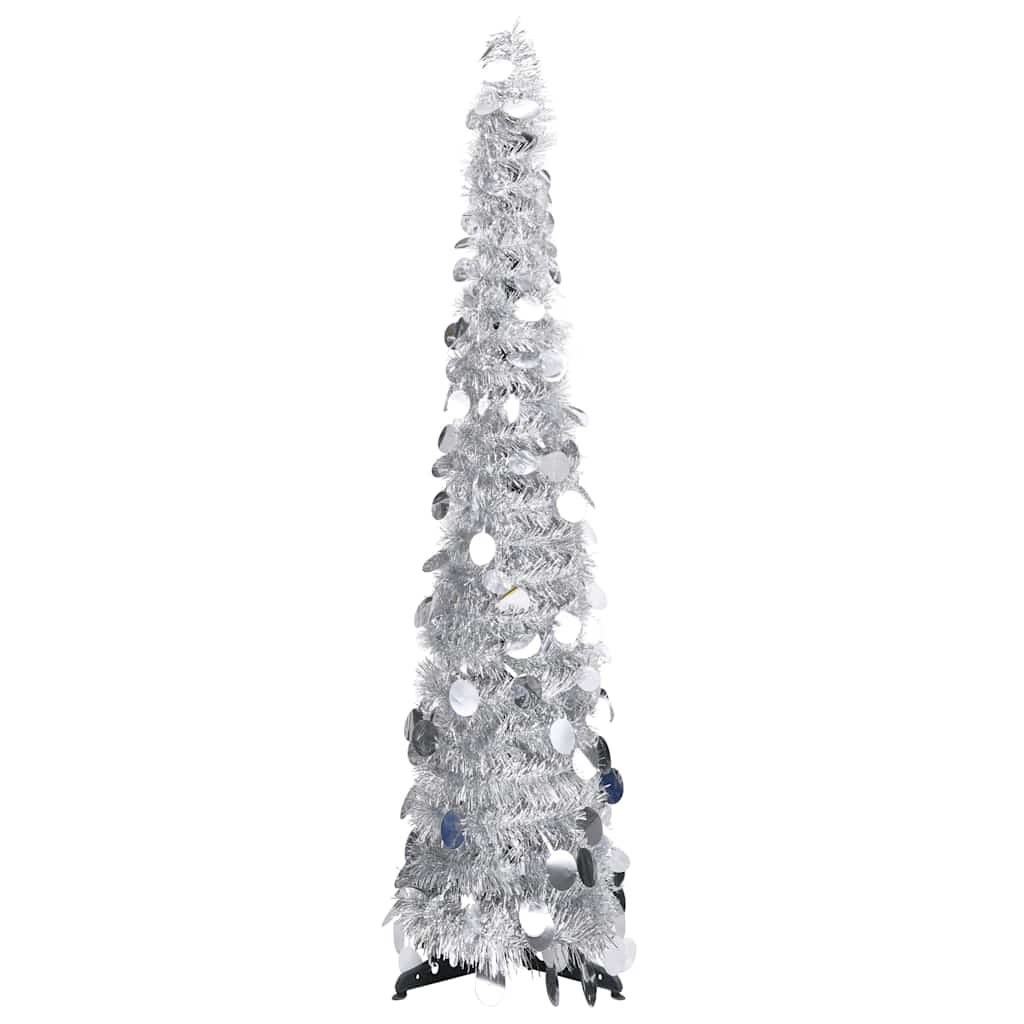 MERRIN 120cm Pop-up Artificial Christmas Tree - Silver