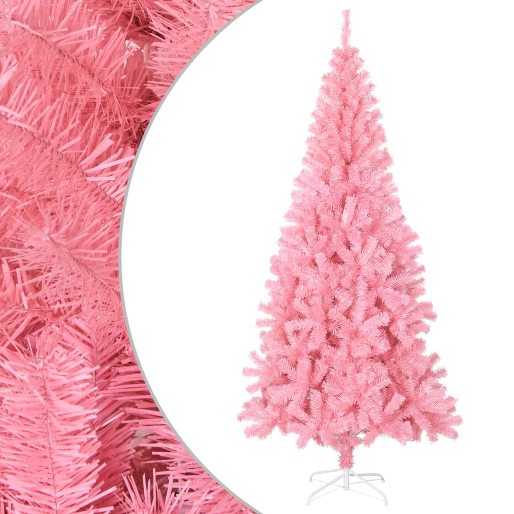 Liro Artificial Christmas Tree with Stand Pink 180cm PVC