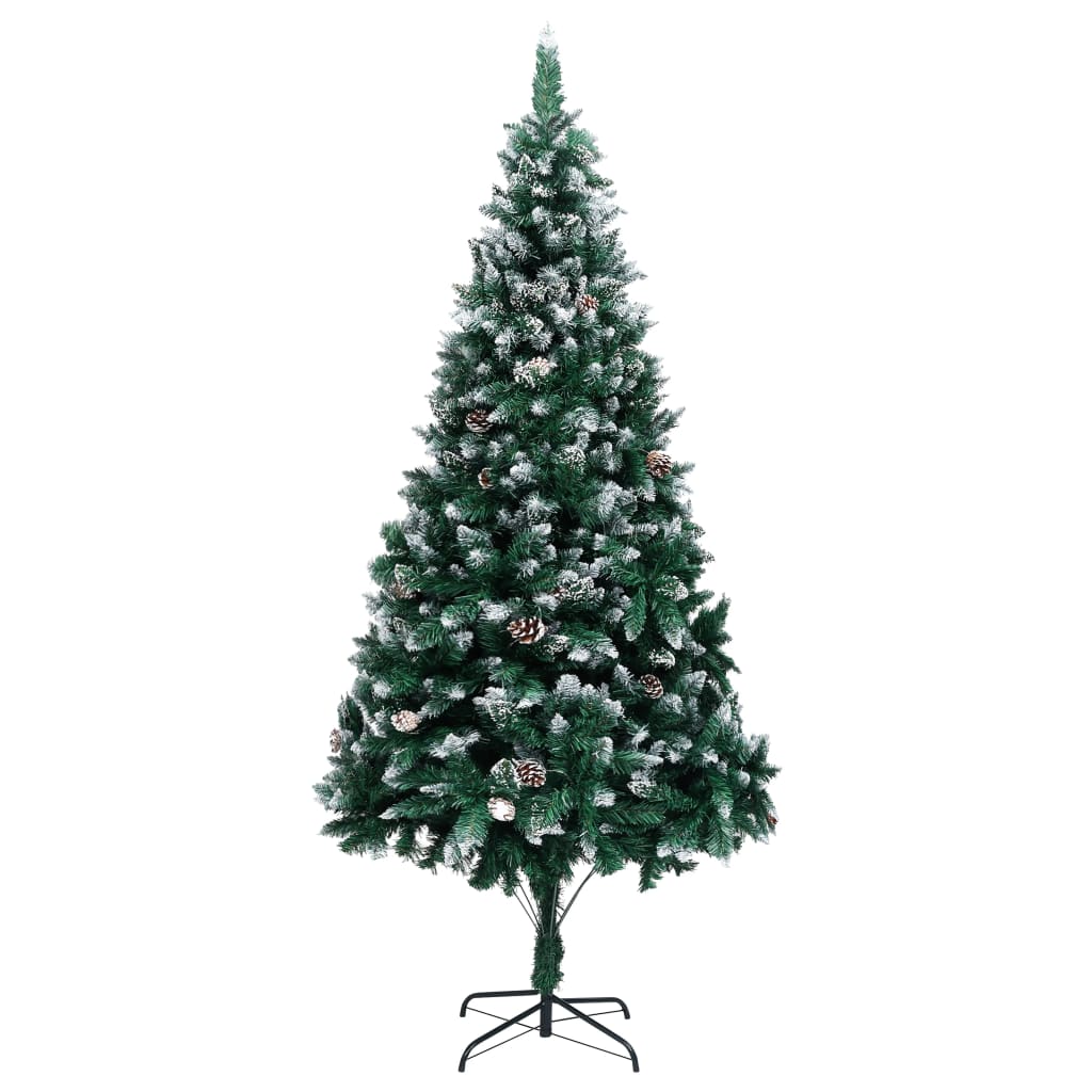 Liro Artificial Christmas Tree with Pine Cones and White Snow 210cm