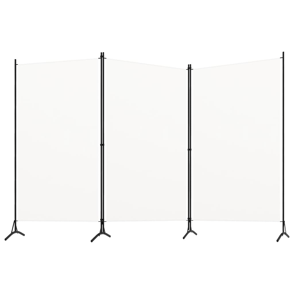 GLOWEN 3-Panel Folding Room Divider - White