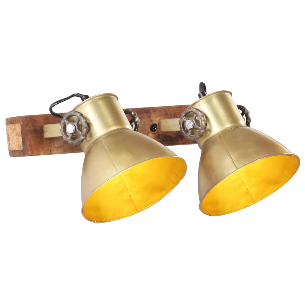 Industrial Wall Lamp Brass 45x25 cm E27