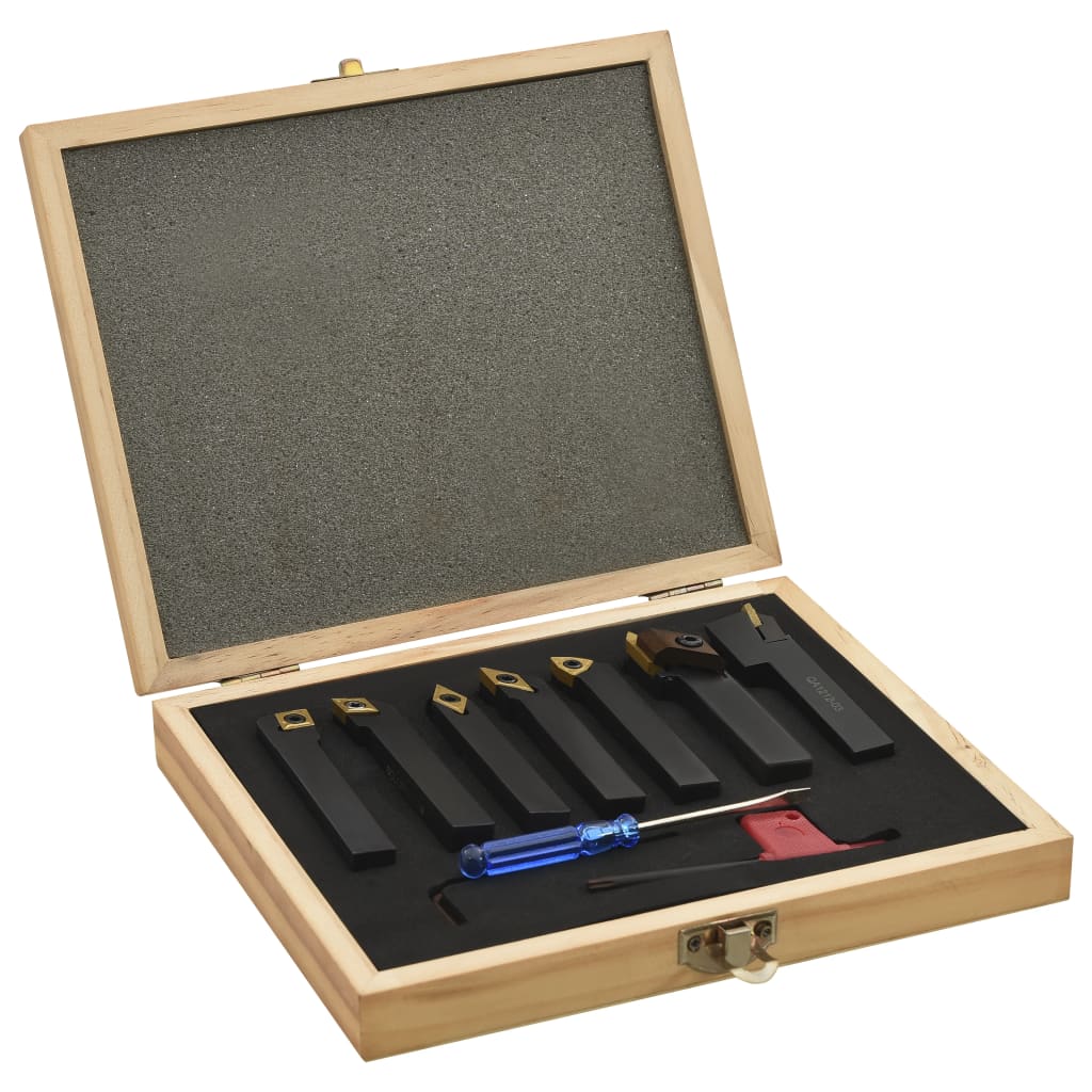 12 Pcss Indexable Turning Tool Set 12x12mm 80mm