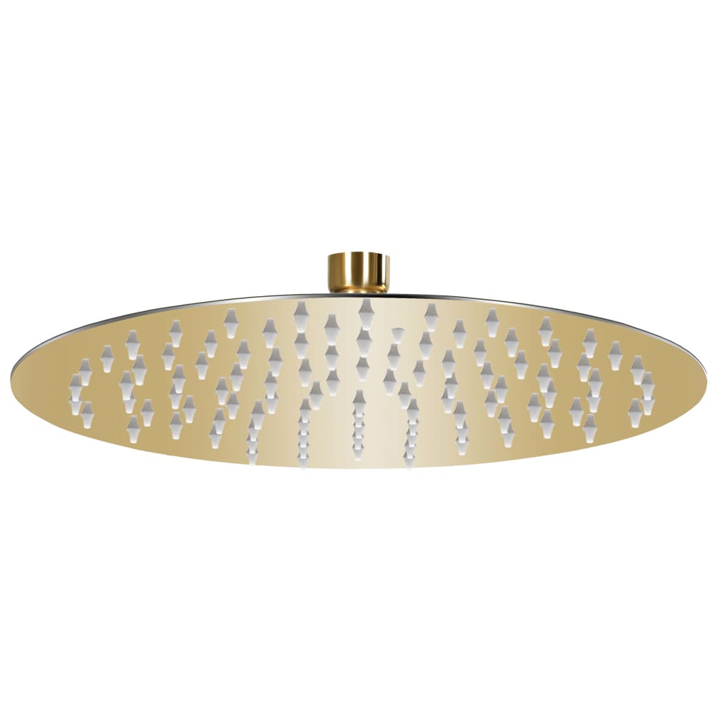 Rain Shower Head Stainless Steel 25cm Round Gold