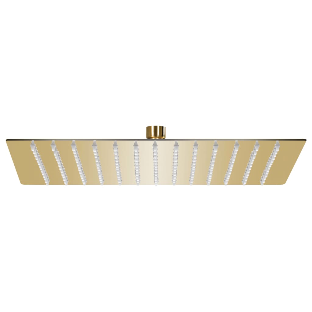Rain Shower Head Stainless Steel 25x25cm Square Gold