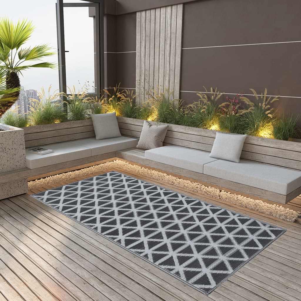 Outdoor Carpet Black 190x290 cm PP
