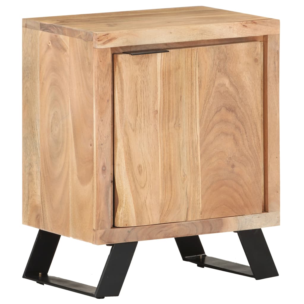 Bedside Table - BANGOR Nightstand Natural 40cm